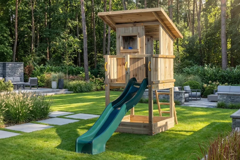 Favoriet Speeltoestel Beach hut, geschaafd grenen 175x161x329 cm