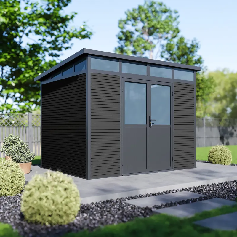 Composiet Tuinhuis Antraciet 278x218cm Populair