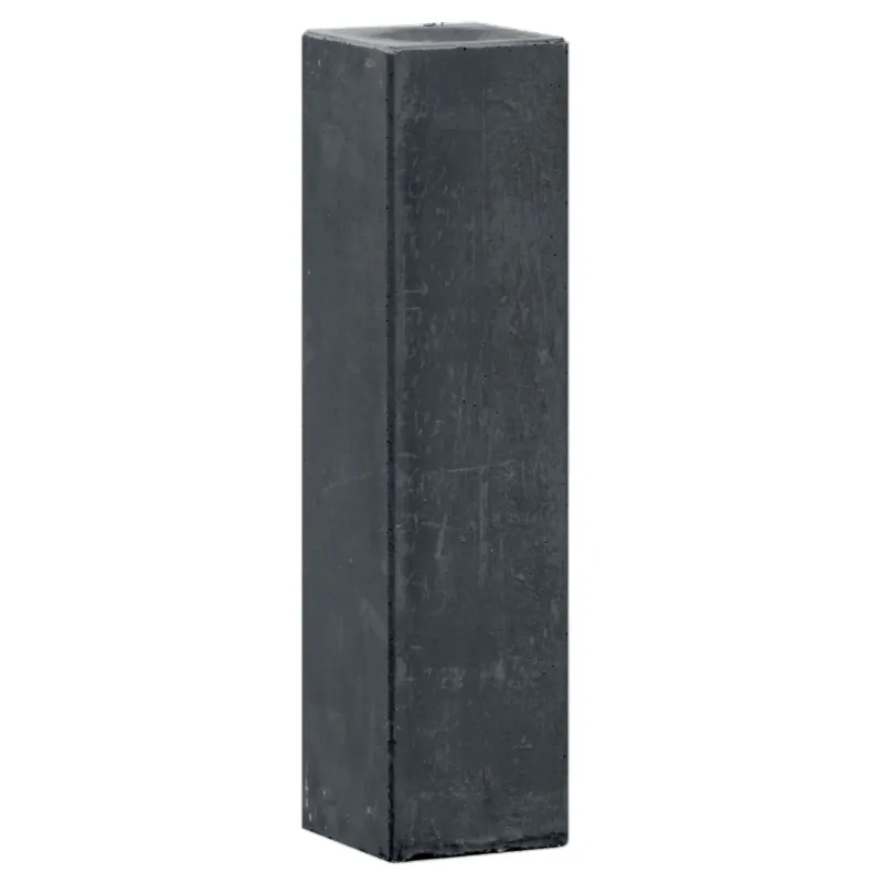 Lage Prijs Betonpoer Antraciet 12x12x60cm Recht Model met kleine velling