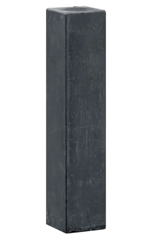 Op = Op Betonpoer Antraciet 10x10x60cm Recht Model met kleine velling