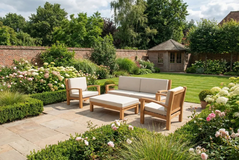 Flitsaanbieding Loungeset Tambora Teak 4-delig