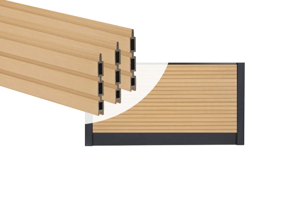 Gecertificeerd PuraFence Stapelprofielen Royal Cedar - Set 6 Stuks