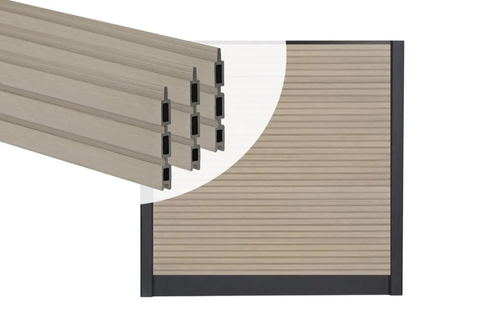 Snelle Levering PuraFence Stapelprofielen Royal Light Grey - Set 12 Stuks