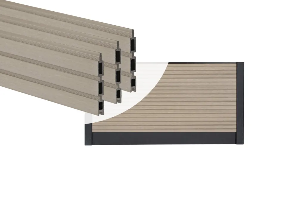 Hoge Kwaliteit PuraFence Stapelprofielen Royal Light Grey - Set 6 Stuks