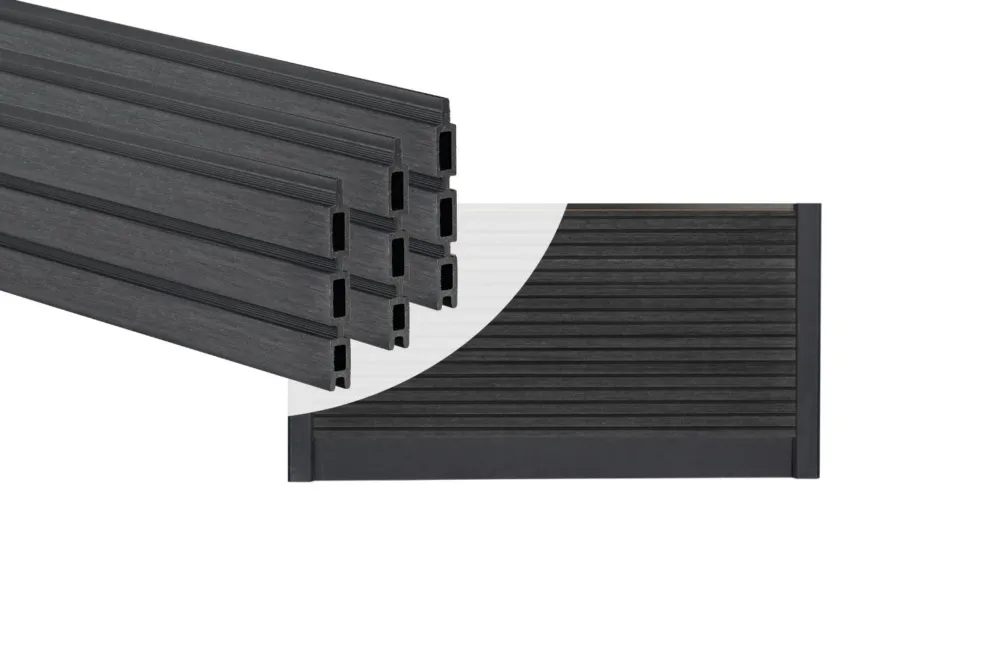 PuraFence Stapelprofielen Royal Ebony Black - Set 6 Stuks Premium