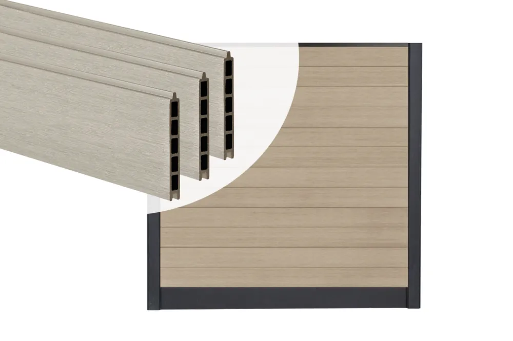 Populair PuraFence Stapelprofielen Classic Light Grey - Set 12 Stuks