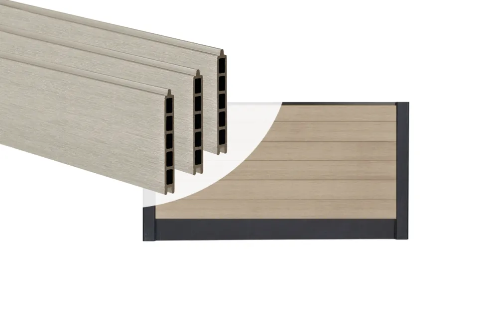 PuraFence Stapelprofielen Classic Light Grey - Set 6 Stuks Beperkt Aanbod