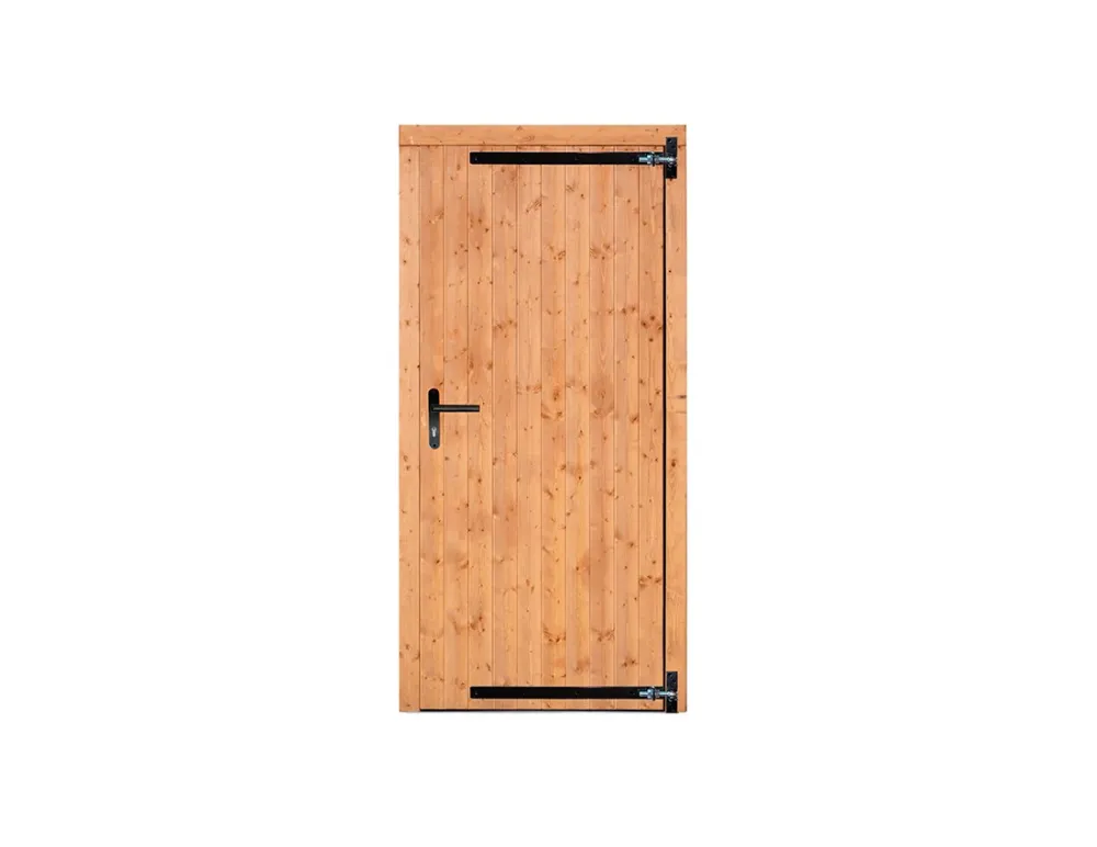 Red Class Wood enkele dichte deur 100x205 cm rechtsdraaiend - zwart beslag Favoriet