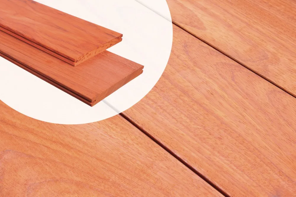 Premium Vlonderplank Padouk Hardhout 2.1x19cm voor Deckwise Clips - 185 cm