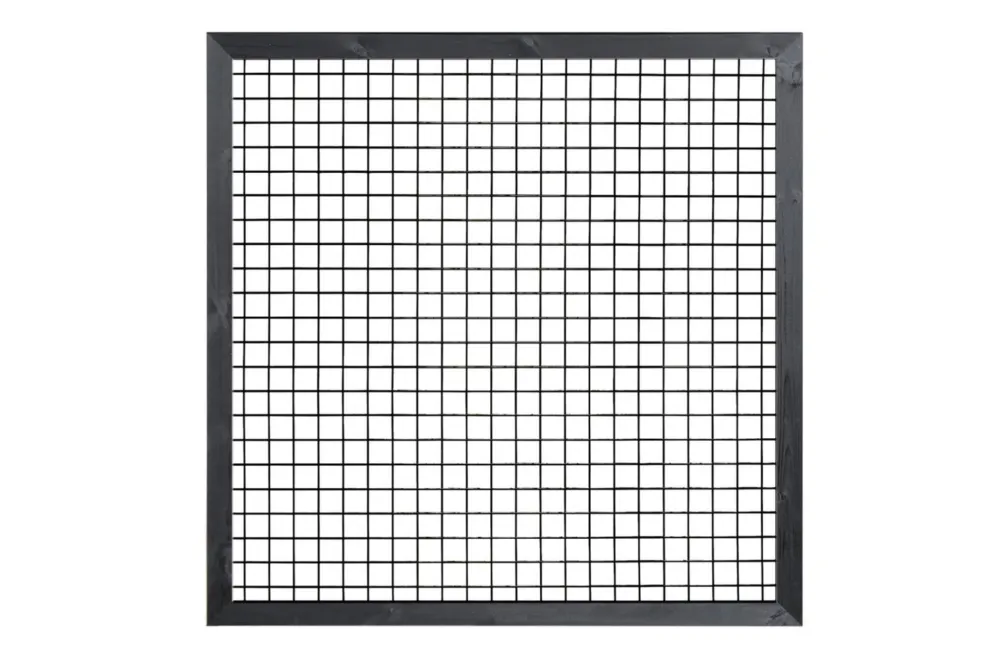 Draadscherm 180x180cm met Zwart Grenen Kader - 180 cm Speciale Aanbieding