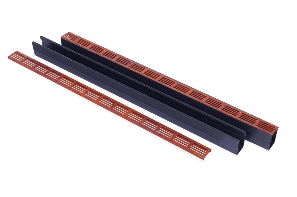 Ultra Drain Watergoot Cortenline Straight 6,7x10x120 cm - PER 2 STUKS Weekendaanbieding