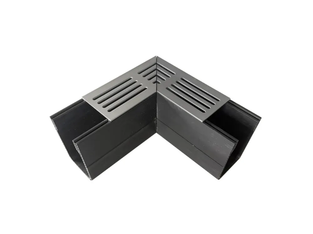 Ultra Drain Watergoot L-Hoekstuk Silverline Straight - Per Stuk Tijdelijk Beschikbaar