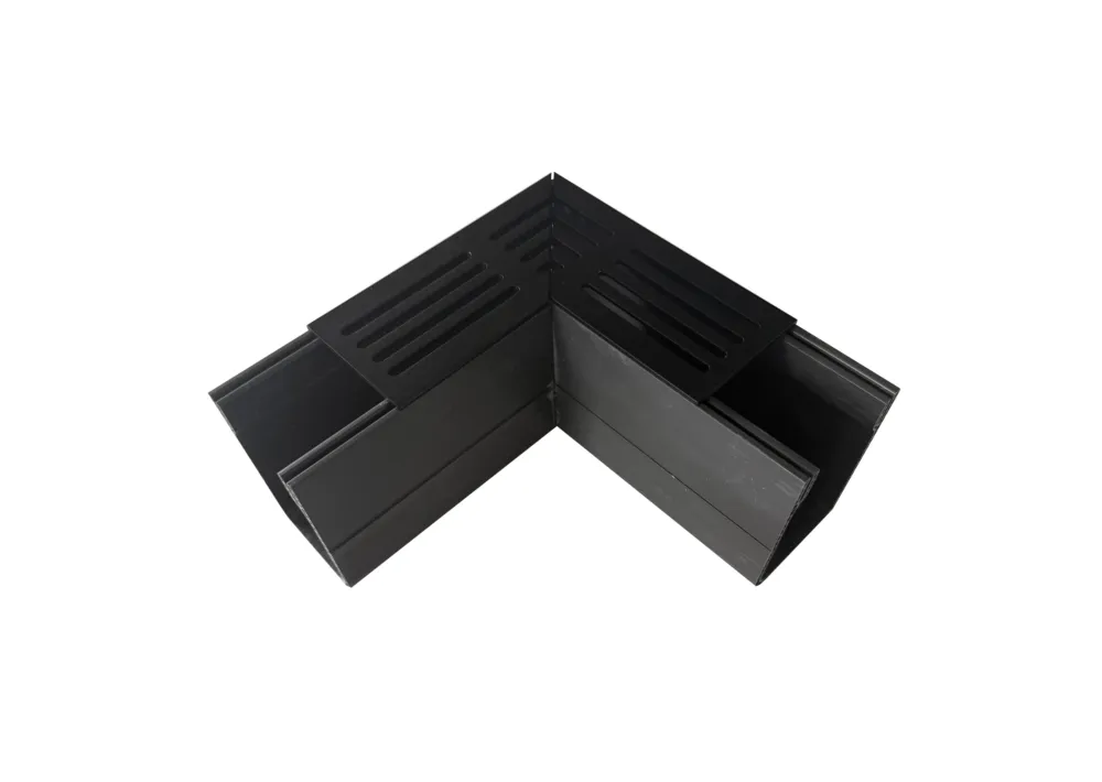 Ultra Drain Watergoot L-Hoekstuk Blackline Straight - Per Stuk Tijdelijk Beschikbaar
