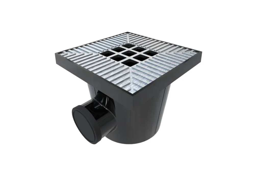 Korting Garden Drain Afvoerput Aluminium 20x20 cm - Per Stuk