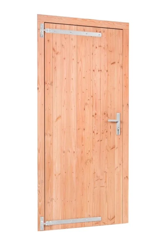Red Class Wood enkele dichte deur 100x205 cm linksdraaiend - RVS/verzinkt beslag Bestseller