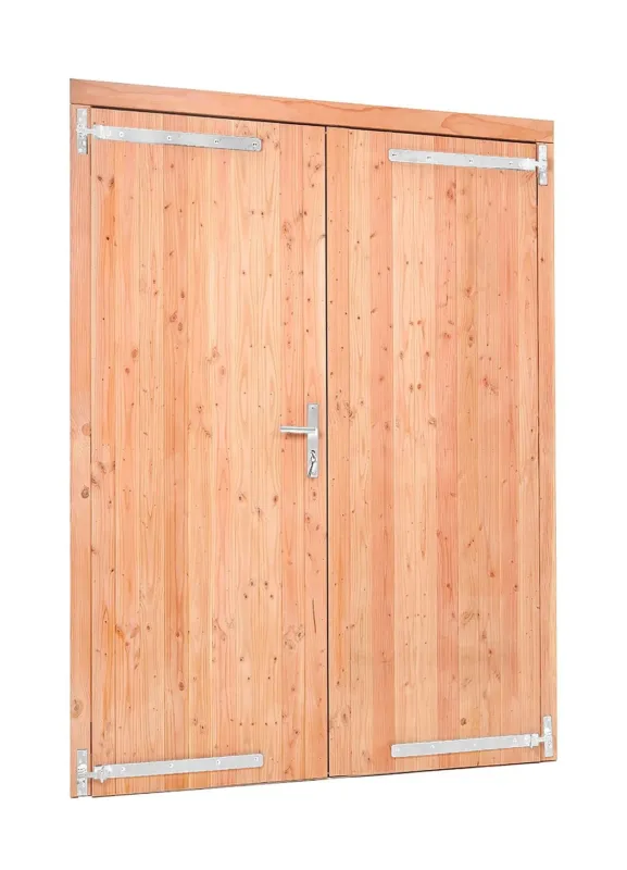 Red Class Wood dubbele dichte deur 185x205 cm - RVS/verzinkt beslag Tijdelijk Beschikbaar