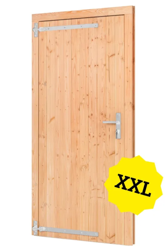 Douglas enkele klampdeur XXL 120x215 cm linksdraaiend - RVS/verzinkt beslag Populair