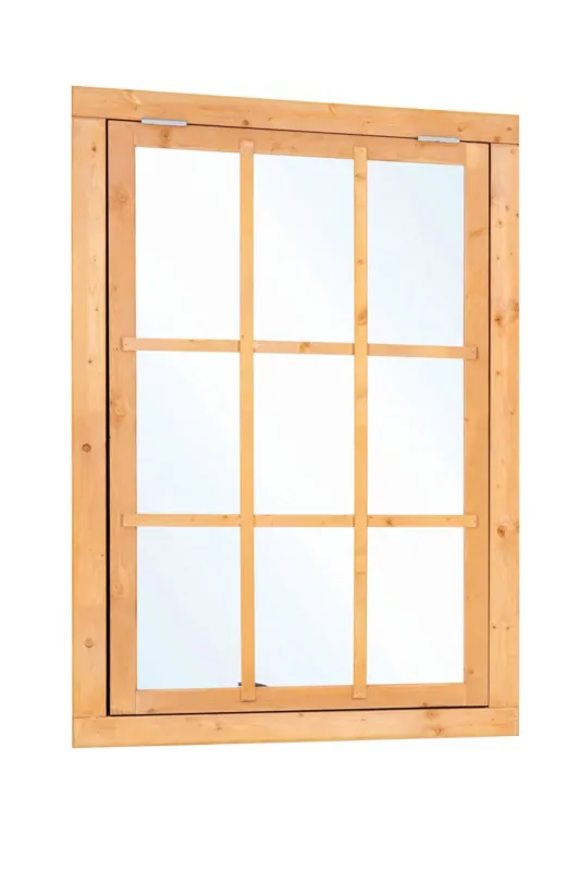 Douglas uitzetraam 9-ruits 100x155.4 cm - RVS/verzinkt beslag Uitverkoop