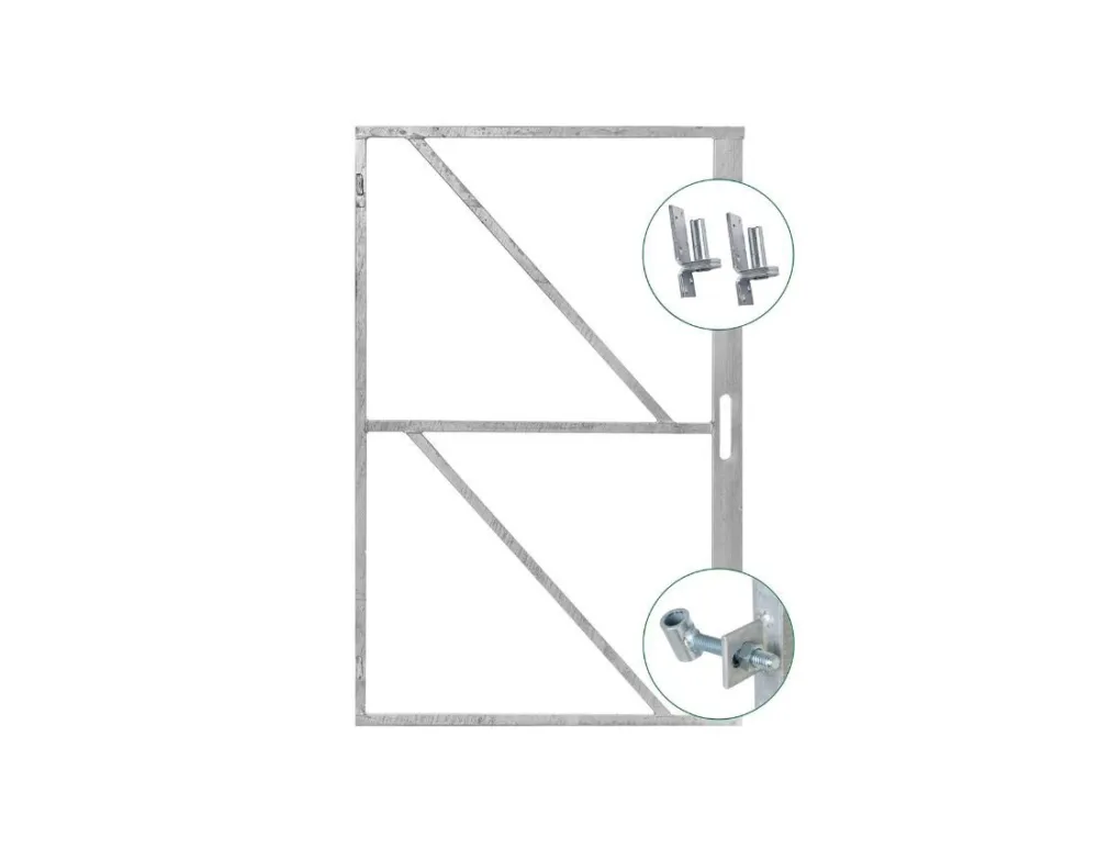 Luxe IJzeren Deurframe Met Slotkast 200x100cm - Extra Hoog Alleen Vandaag
