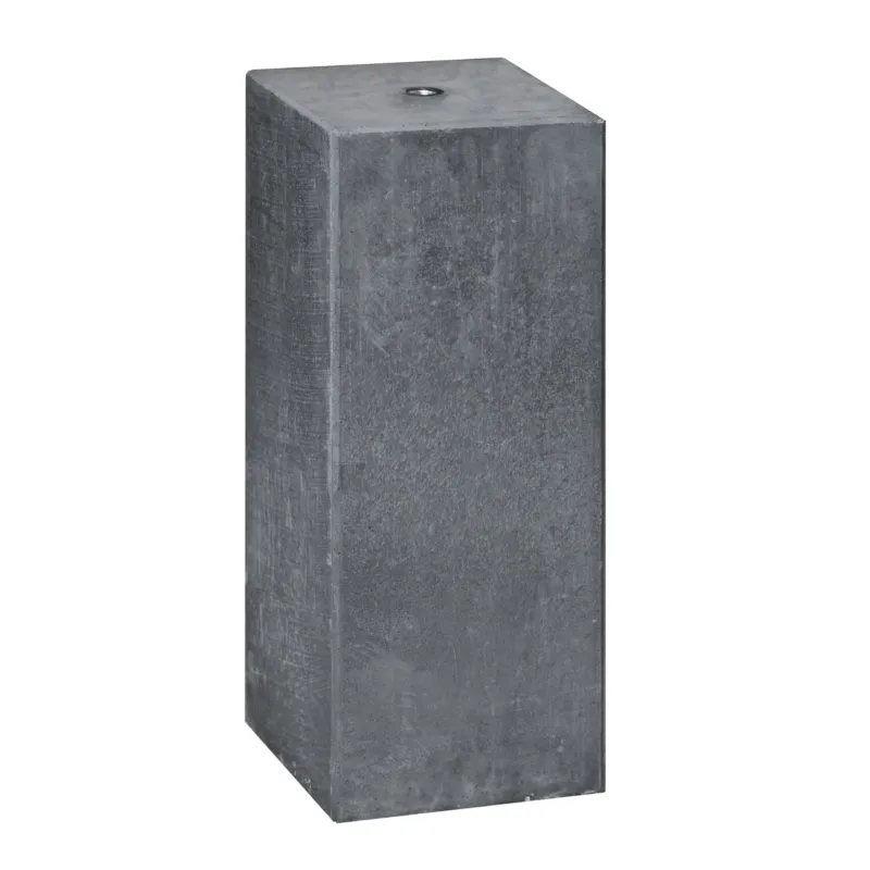 Betonpoer 20x20x50 cm Antraciet - Gewapend (inclusief M16-bus) Goedkoop