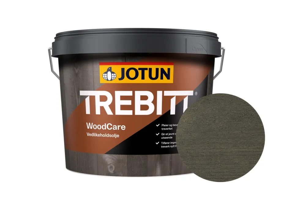 Jotun Woodcare Beits - Semi-dekkend Mat - Muted Charcoal - 3 l Hoge Kwaliteit