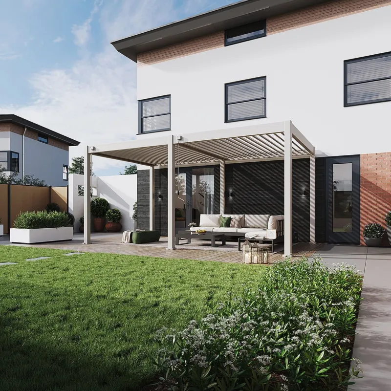 Aluminium Terrasoverkapping Comfort Vrijstaand 300 x 530 cm Kiezelgrijs Dagaanbieding