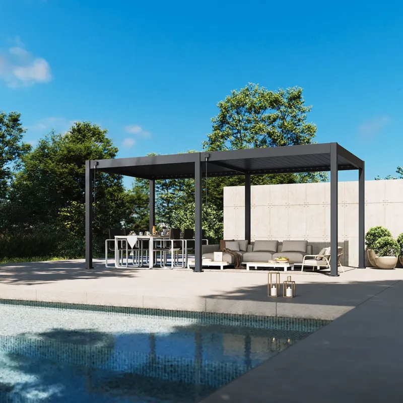 Meest Verkocht Aluminium Terrasoverkapping Deluxe Vrijstaand 300 x 600 cm Antraciet
