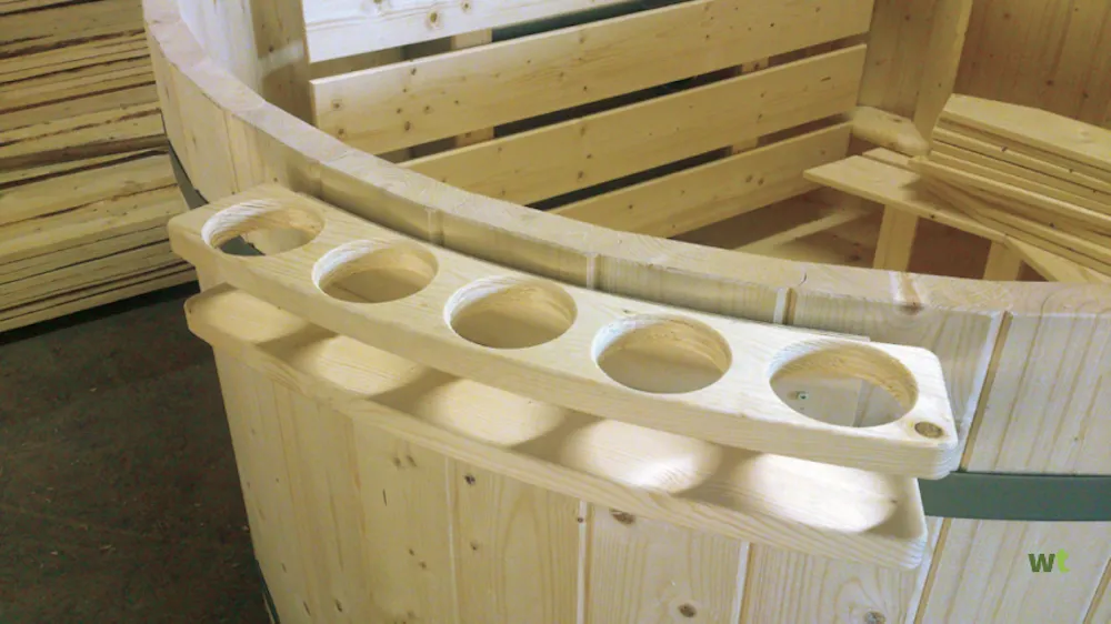 Houten flessenhouder Bestel Nu