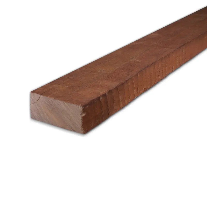 Korting hardhout - balk Angelim vermelho balk - 50x100 mm - fijnbezaagd / ruw - balk voor buiten - angelim vermelho hardhout AD 20-25% - Angelim vermelho balk - 50x100 mm - ruw: 200 cm