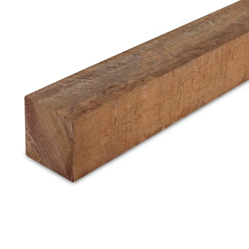 Rechtstreeks Van De Fabrikant hardhout - balk Azobé balk - 100x100 mm - fijnbezaagd / ruw - balk voor buiten - azobe hardhout AD 20-25% - Azobé balk - 100x100 mm - ruw: 250 cm
