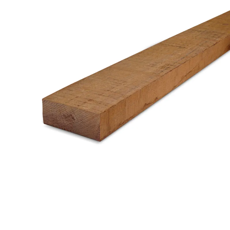 Weekendaanbieding hardhout - balk Azobé balk - 50x100 mm - fijnbezaagd / ruw - balk voor buiten - azobe hardhout AD 20-25% - Azobé balk - 50x100 mm - ruw: 250 cm