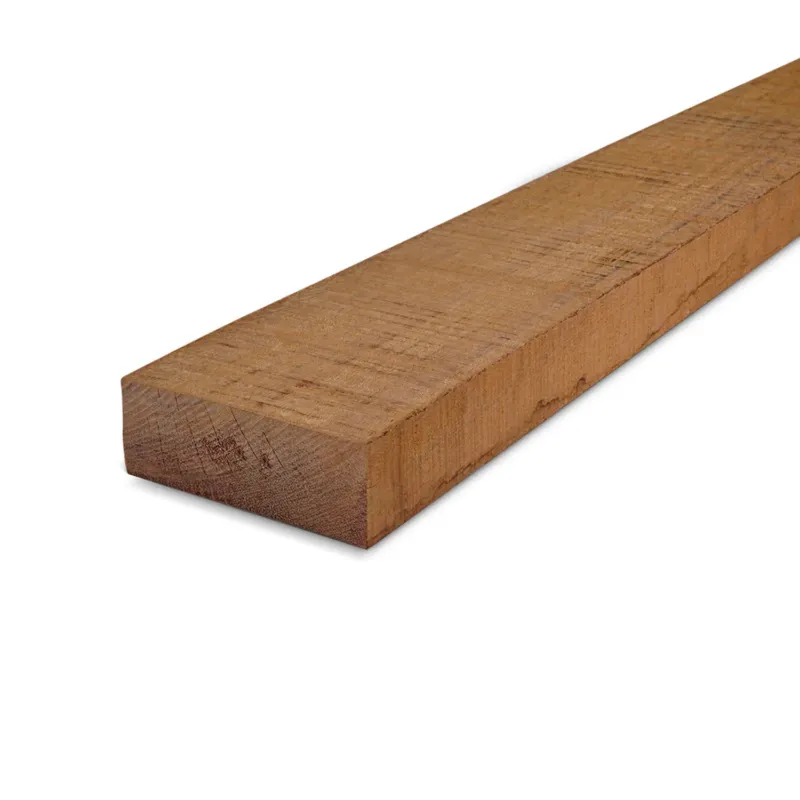 hardhout - balk Azobé balk - 50x150 mm - fijnbezaagd / ruw - balk voor buiten - azobe hardhout AD 20-25% - Azobé balk - 50x150 mm - ruw: 250 cm Flitsaanbieding