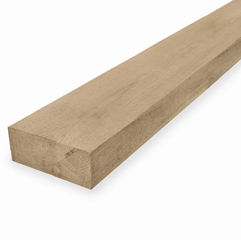 Superprijs eiken - balk Eiken balk - 50x200 mm - fijnbezaagd / ruw - balk voor buiten - eikenhout AD 20-25% - Eiken balk - 50x200 mm - ruw: 200 cm