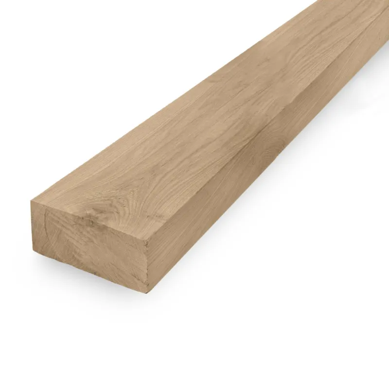 Exclusieve Aanbieding eiken - balk Eiken balk - 65x140 mm - geschaafd - balk voor buiten - eikenhout AD 20-25% - Eiken balk - 65x140 mm - geschaafd : 300 cm