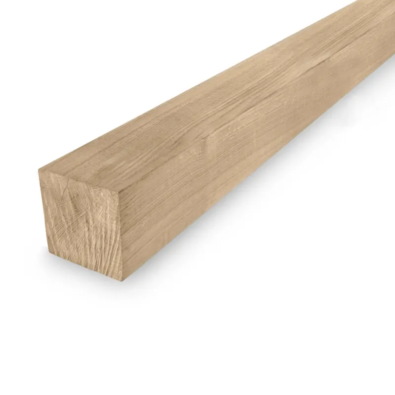 eiken - balk Eiken balk - 90x90 mm - geschaafd - balk voor buiten - eikenhout AD 20-25% - Eiken balk - 90x90 mm - geschaafd: 400 cm Bestel Nu
