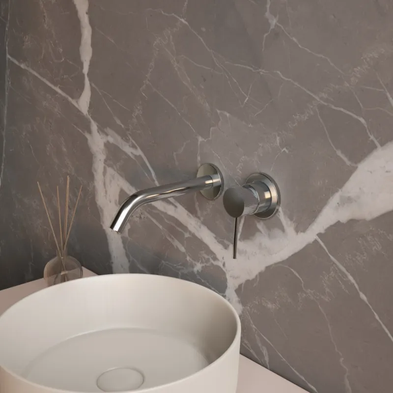 Wastafelmengkraan Inbouw Aquasplash Ridged Chroom Gereduceerde Prijs