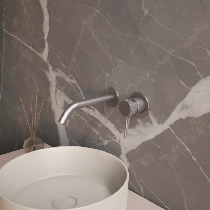Wastafelmengkraan Inbouw Aquasplash Ridged RVS Direct Verzonden