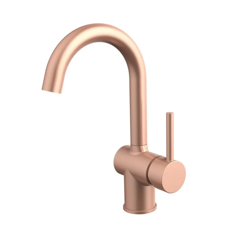 Snelle Levering Wastafelmengkraan Best Design Lyon Bondorf Draaibare Uitloop Mat Koper