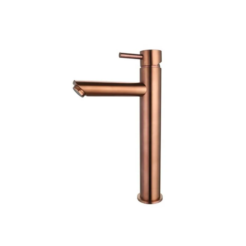 Wastafelmengkraan Sanilux Opbouw Hoog 12.5x29.6 cm Brons Geborstel Betaalbaar