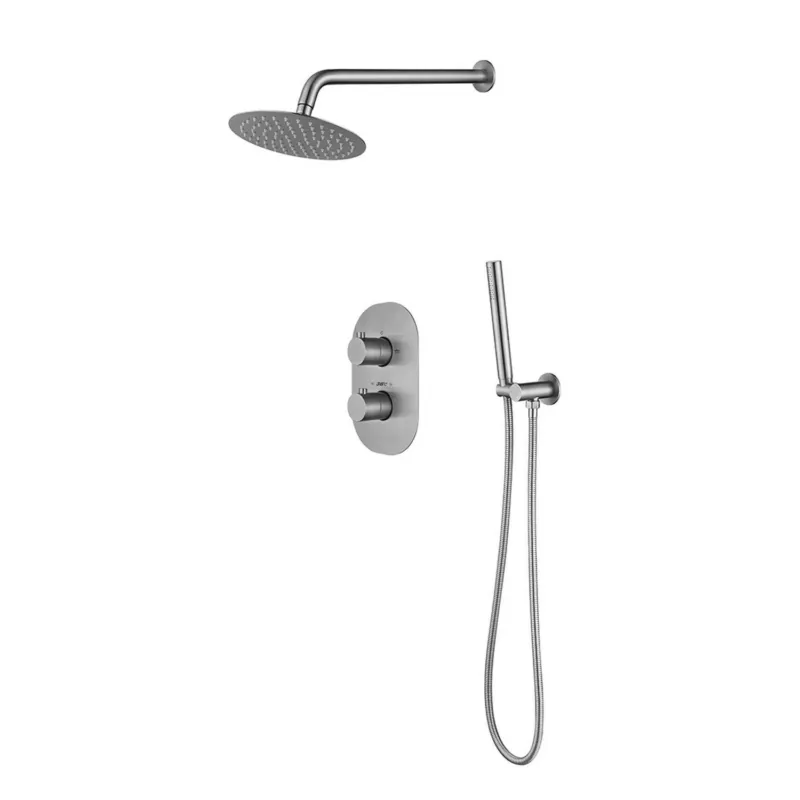Gereduceerde Prijs Wandregendouche Sanilux Diaz Inbouw 25 cm Met Staafdouchekop RVS