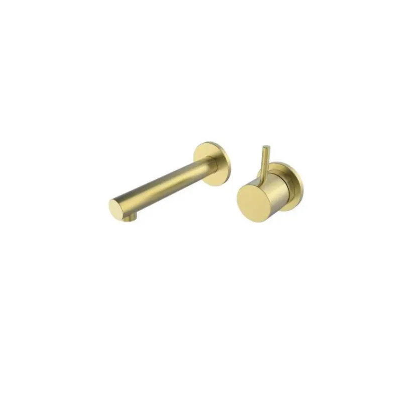 Snelle Levering Wastafelmengkraan Boss & Wessing Inbouw Eenhendel Geborsteld Messing Goud