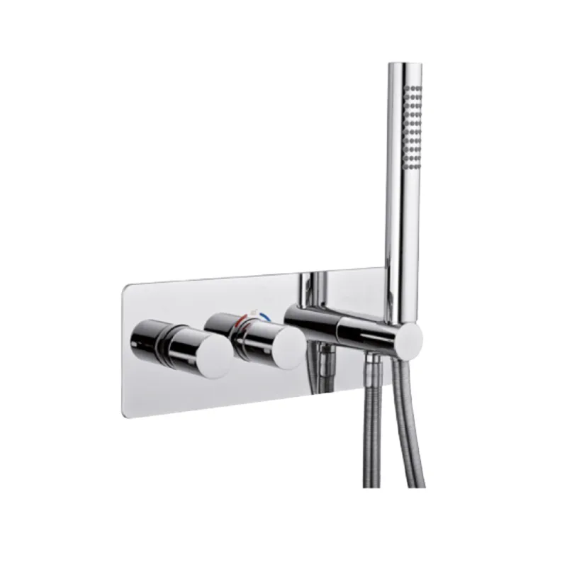 Inbouw Douchekraan Sanimex Giulini Thermostatisch 1-Uitgang Rechthoekig Incl. Handdouche En BOX Inbouwdeel Chroom Merkproduct