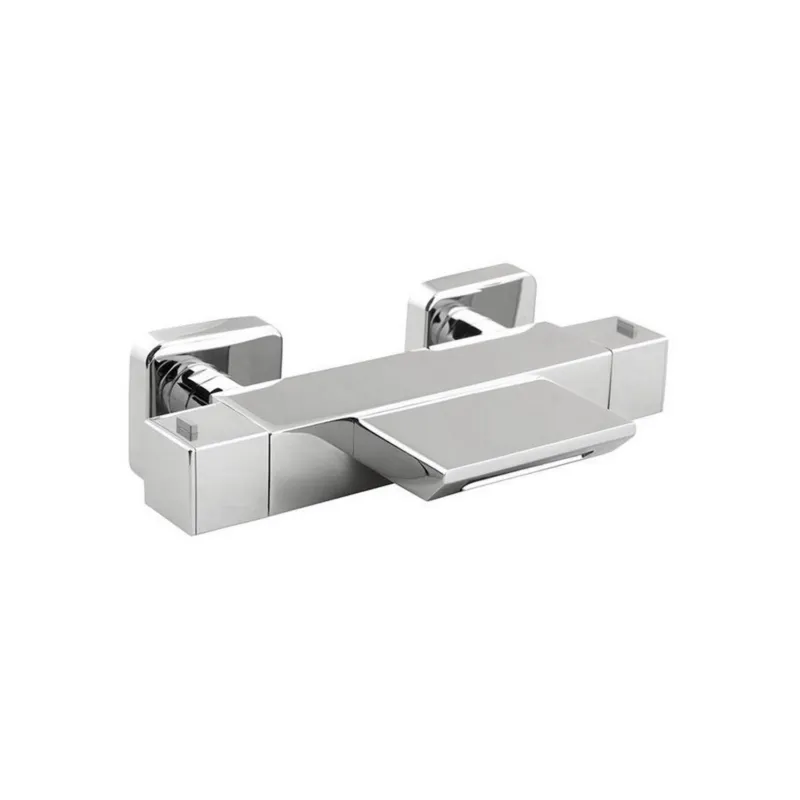Snelle Levering Opbouw Badkraan Sapho Dimy Thermostaatkraan Waterval 2-knop 15.5 cm Chroom