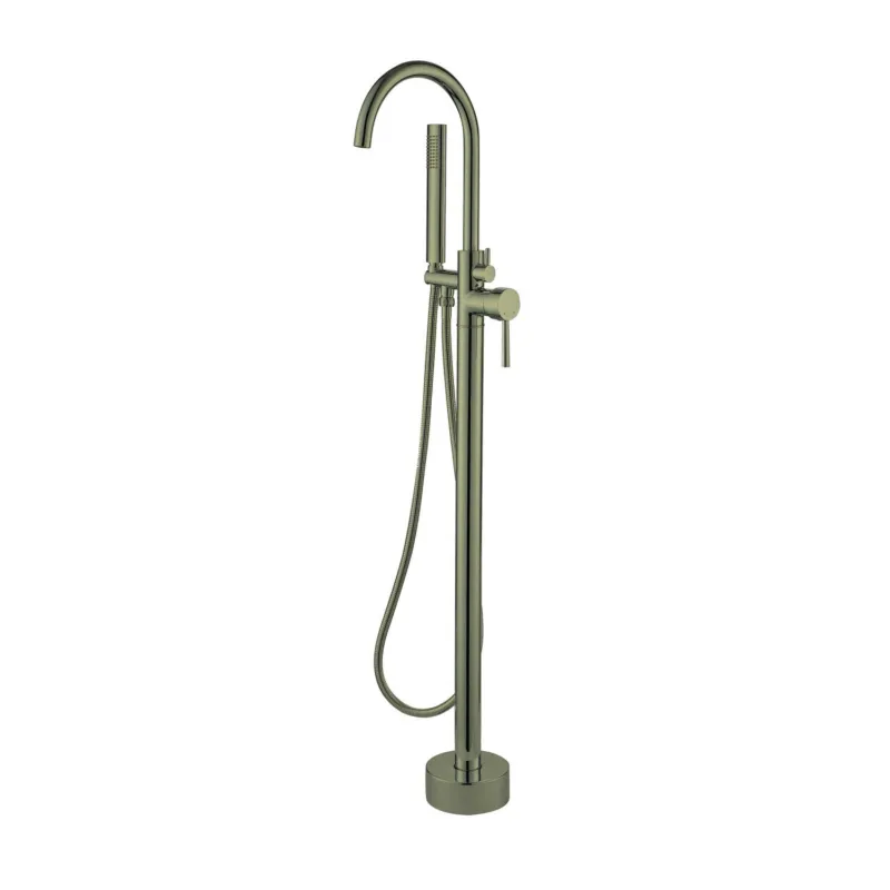 Beste Prijs Vrijstaande Badmengkraan Best Design Nancy 120 cm met Handdouche Mat Goud