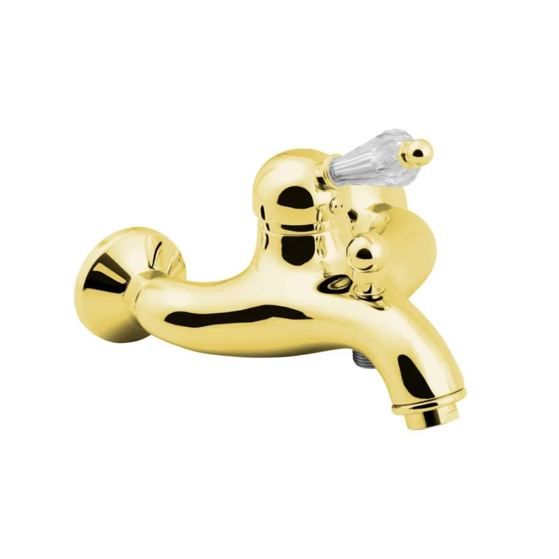 Bestel Nu Opbouw Badkraan Sapho Kirk� Mengkraan Retro Kristal 1-hendel 11.5 cm Goud