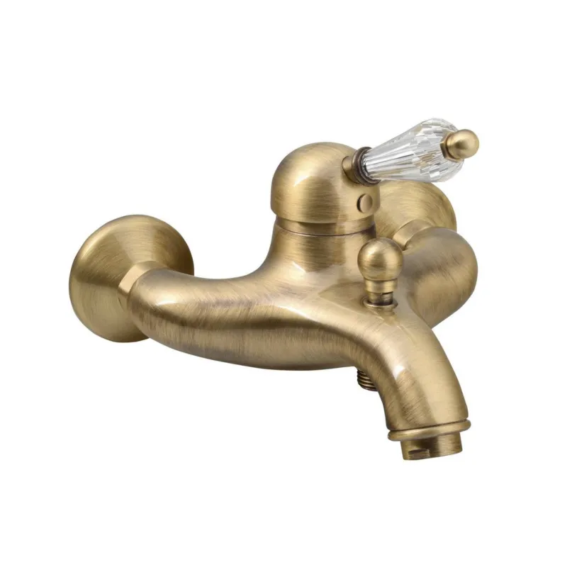 Shop Nu Opbouw Badkraan Sapho Kirk� Mengkraan Retro Kristal 1-hendel 11.5 cm Brons