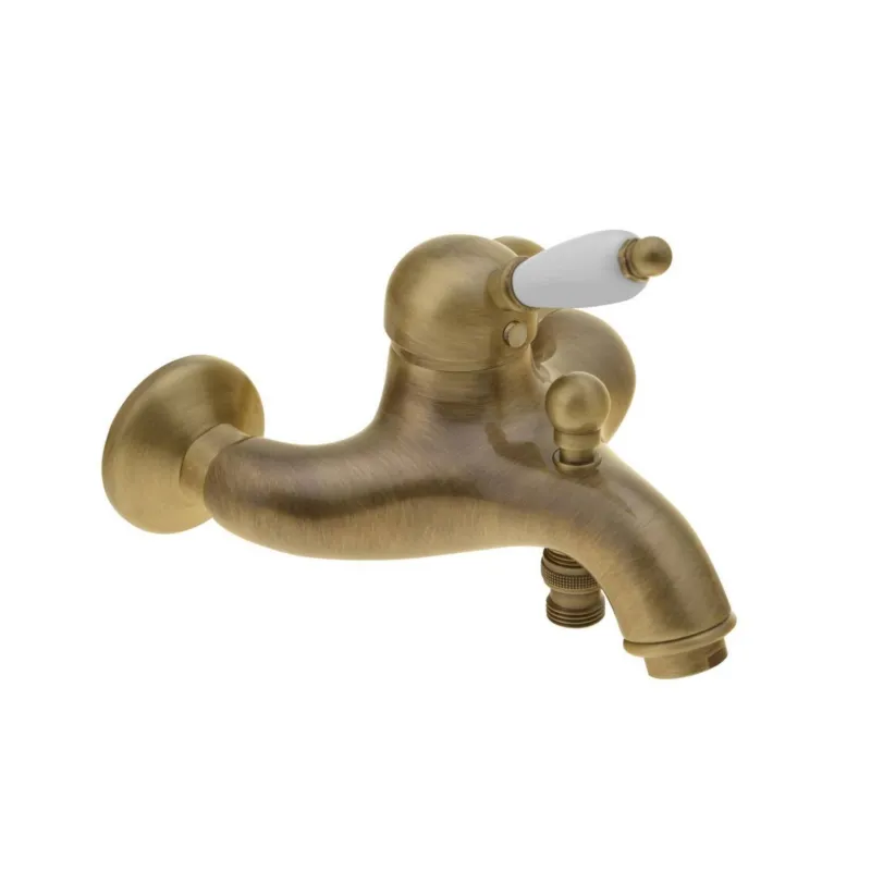 Opbouw Badkraan Sapho Kirk� Mengkraan Retro Wit 1-hendel 11.5 cm Brons Nieuw