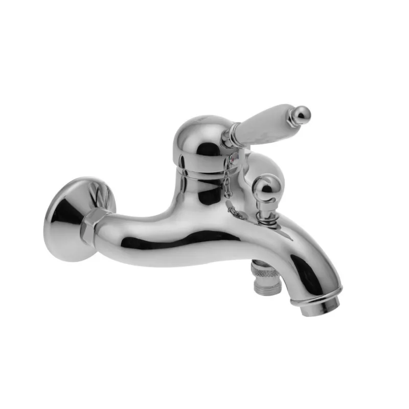 Opbouw Badkraan Sapho Kirk� Mengkraan Retro Wit 1-hendel 11.5 cm Chroom Premium