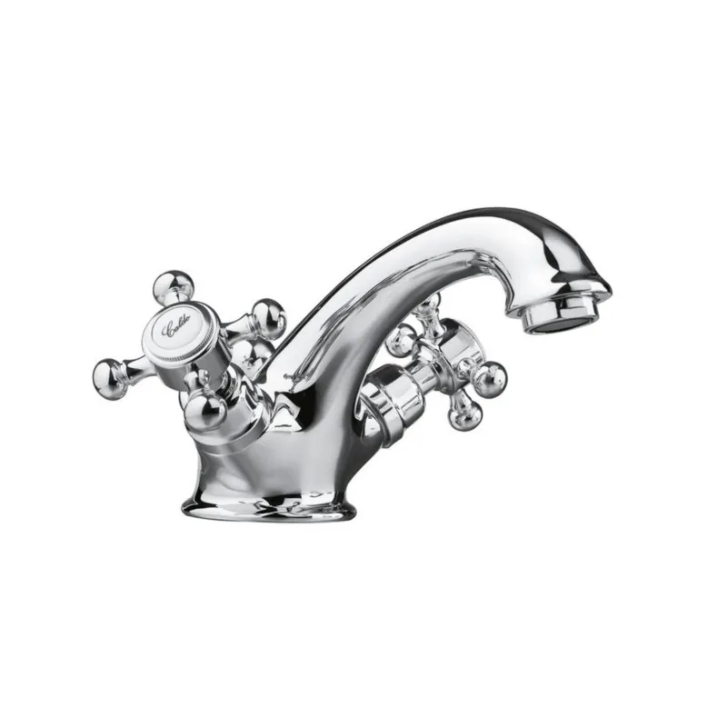 Wastafelmengkraan Sapho Antea 2-knop Uitloop 6.5 cm Chroom (incl. clickwaste) Fabrieksprijs