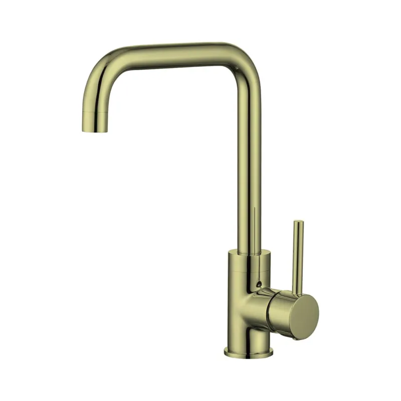Dagaanbieding Keukenmengkraan Best Design Nancy Uitloop Gebogen 31.7 cm 1-hendel Mat Goud